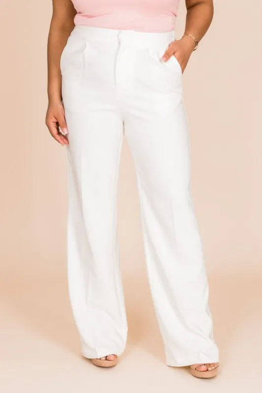 Bride And True Ivory Wide Leg Pants sold by Pink Lily