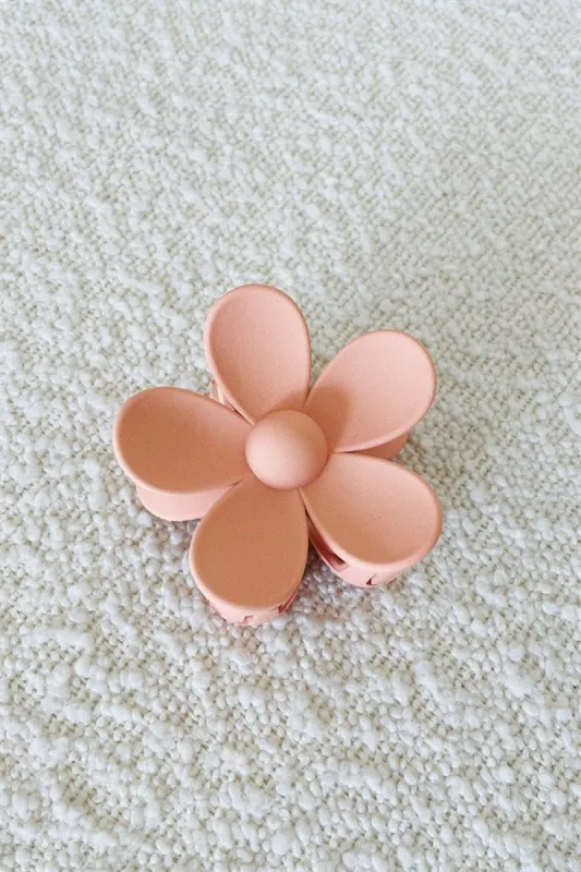 Flower Claw Clip - Clay sold by Sabo Skirt