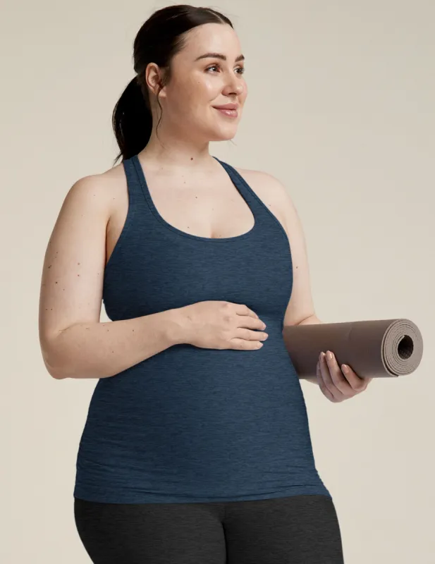 Featherweight Let It Grow Racerback Maternity Tank sold by Beyond Yoga