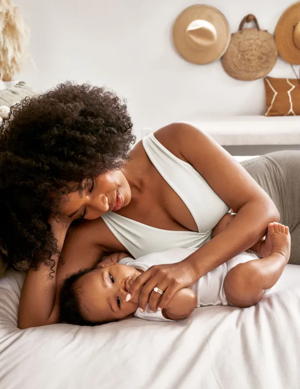 Spacedye Criss Crossover Maternity Nursing Bra sold by Beyond Yoga