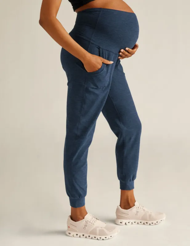 Spacedye Beyond the Bump Maternity Midi Jogger sold by Beyond Yoga