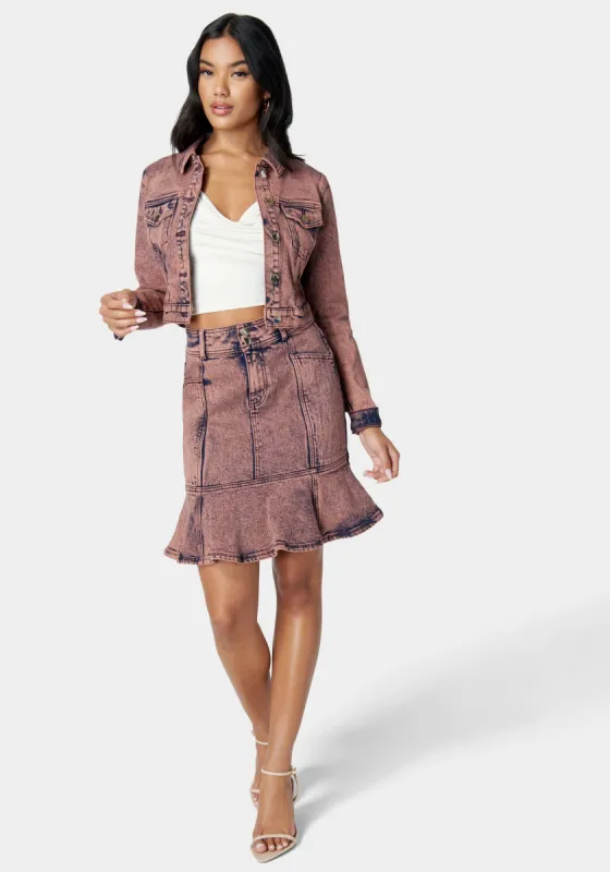 Crop Denim Jacket sold by Bebe