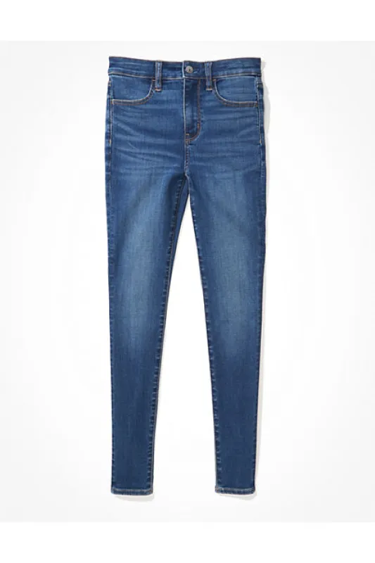 AE Next Level High-Waisted Jegging Women's Brilliant Blue 16 Regular sold by American Eagle