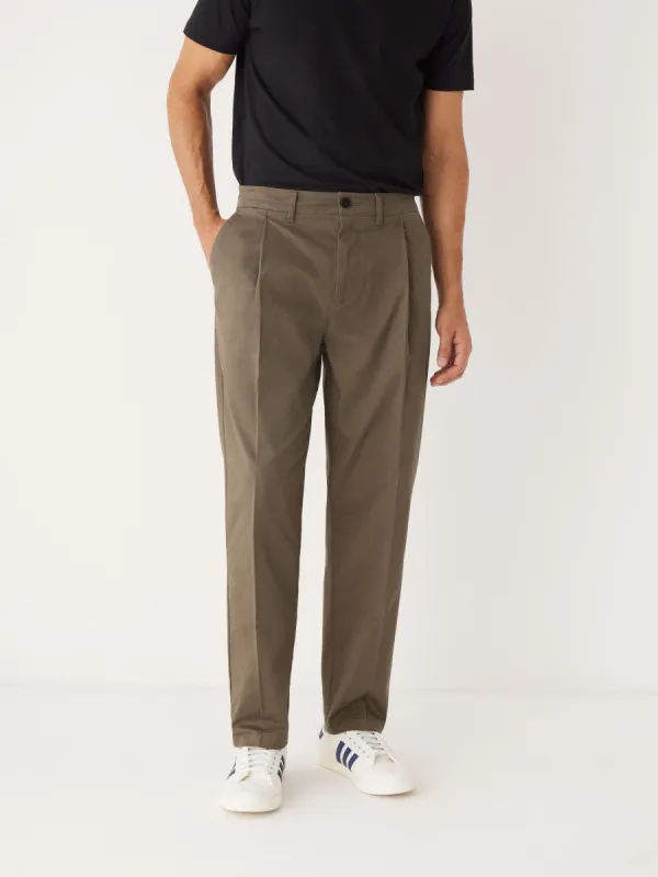 The Jamie Relaxed Tapered Fit Chino Pant in Mocha sold by Frank & Oak