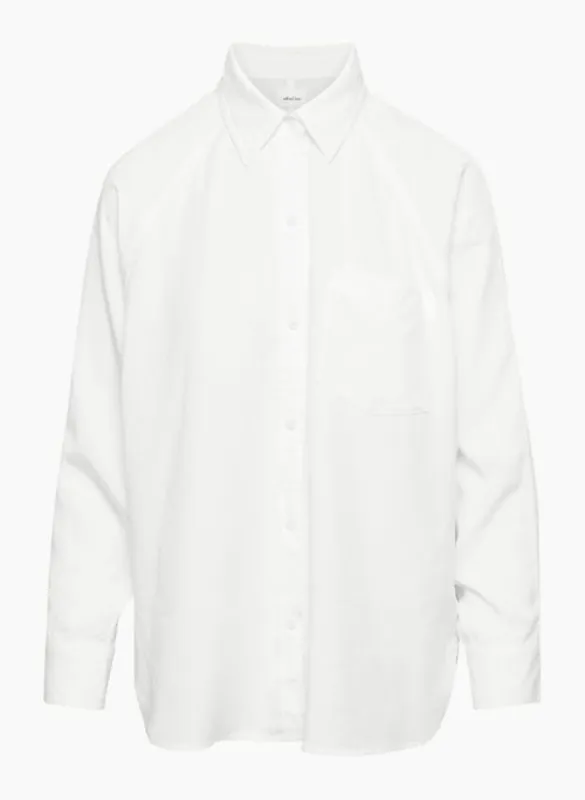 Wilfred Free Women's Boyfriend Shirt in White size Medium sold by Aritzia