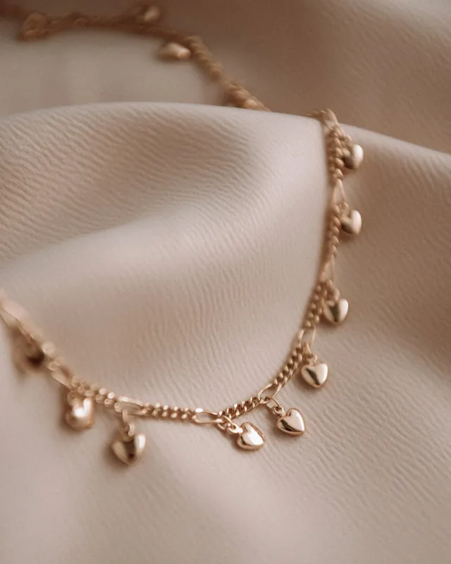 Miriam Heart Drop Necklace sold by Rock n Rose