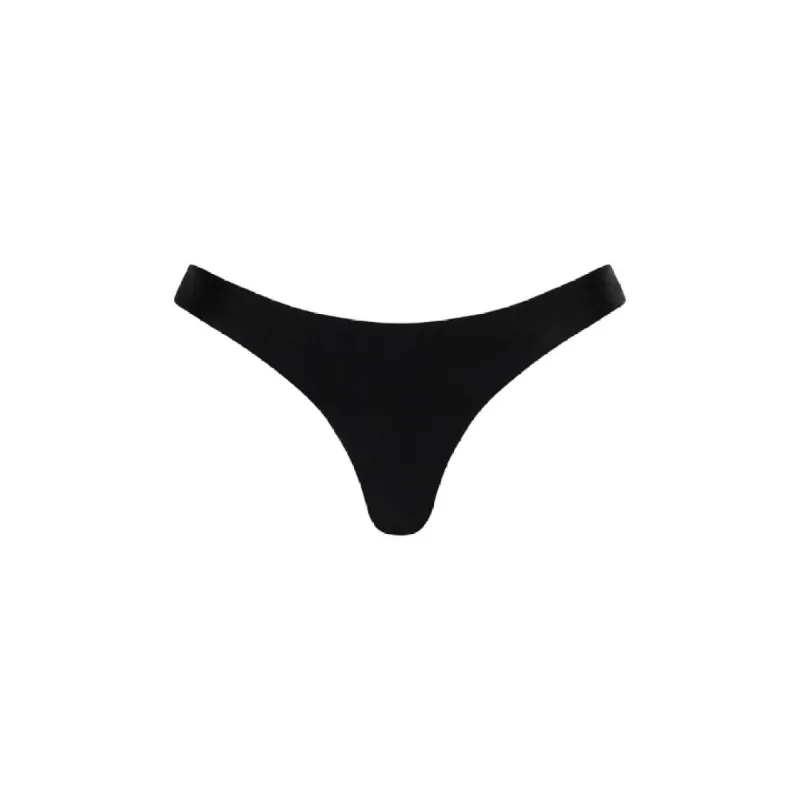 Minimal Cheeky Bikini Bottom - Pitch Black sold by Kulani Kinis