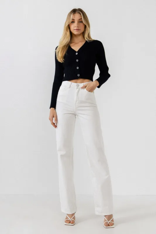 Knit Cropped Lounge Cardigan sold by Endless Rose