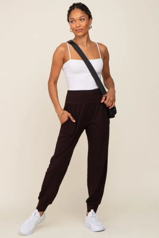 Brown Joggers sold by Pinkblush