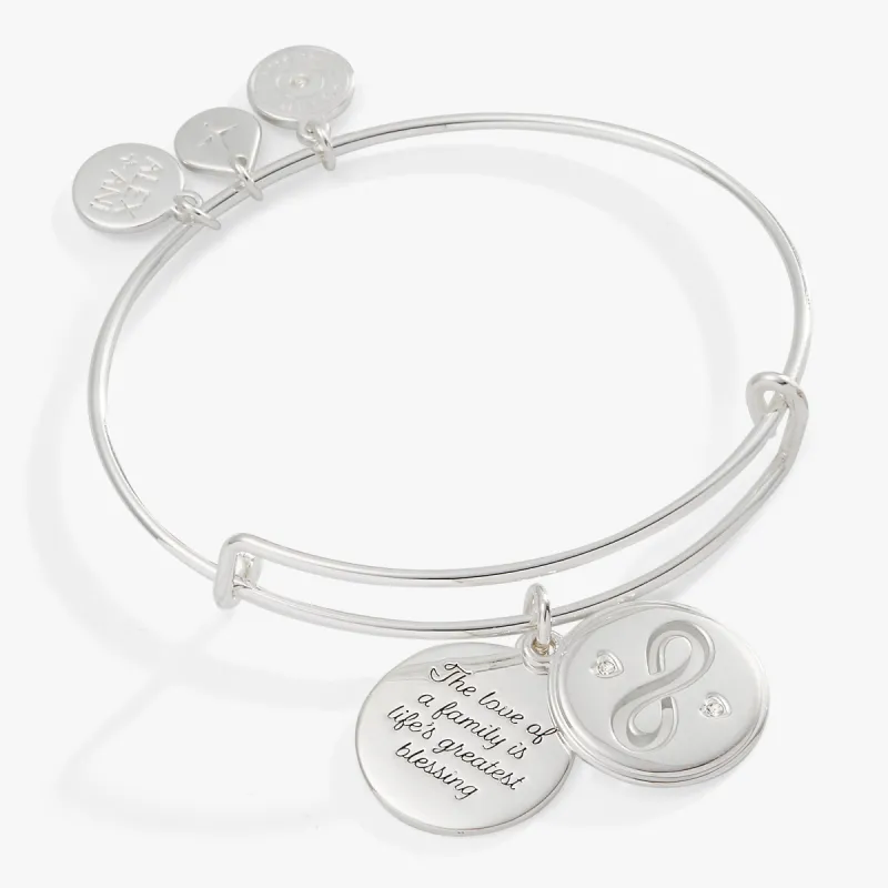 Hidden Message Infinity Affirmation Bangle sold by Alex and Ani