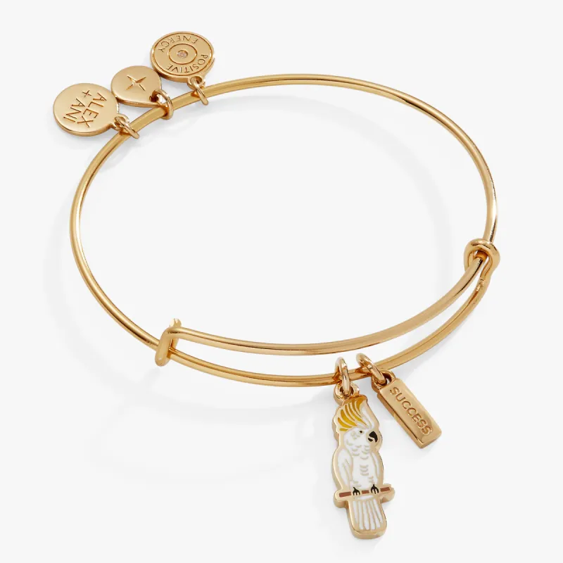 'Success' Cockatoo Charm Bangle sold by Alex and Ani