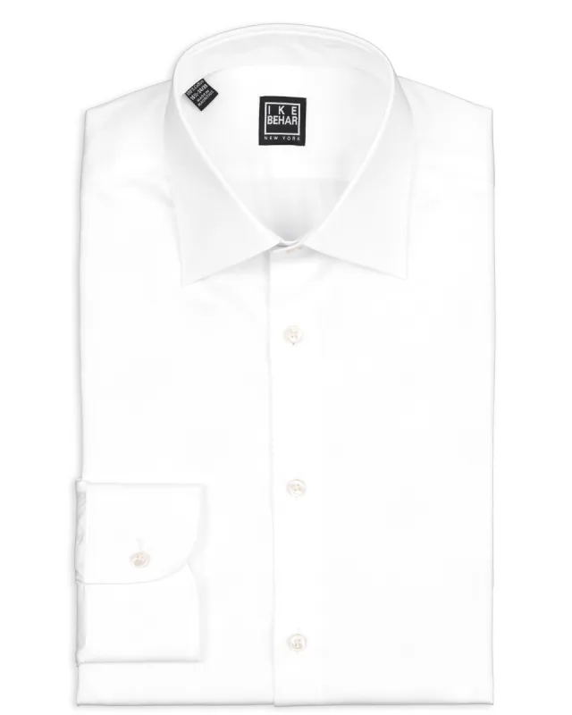 White Twill Dress Shirt sold by Ike Behar