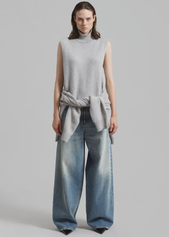 Haikure Bethany Zip Pants - Dirty Blue | Parallel