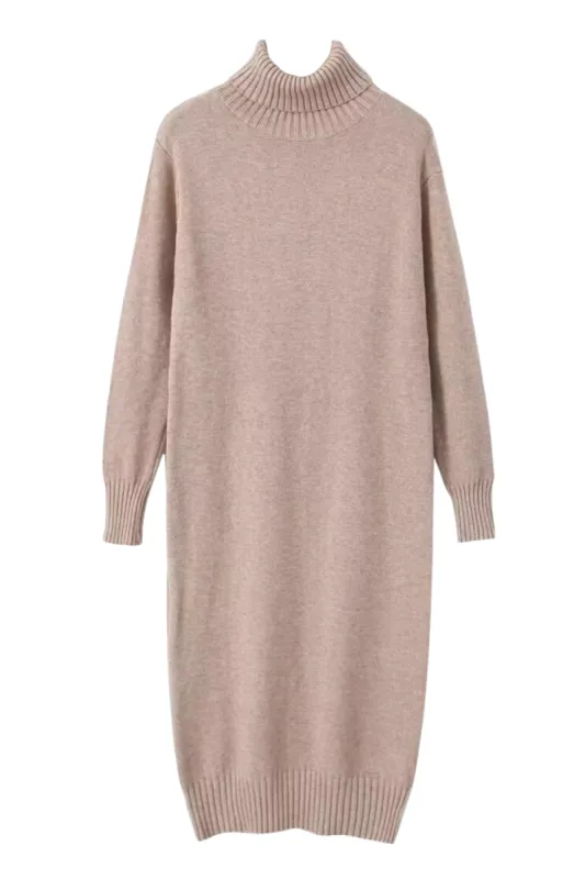 'Raine' Turtleneck Knitted Pullover Sweater Dress (3 Colors) sold by Goodnight Macaroon