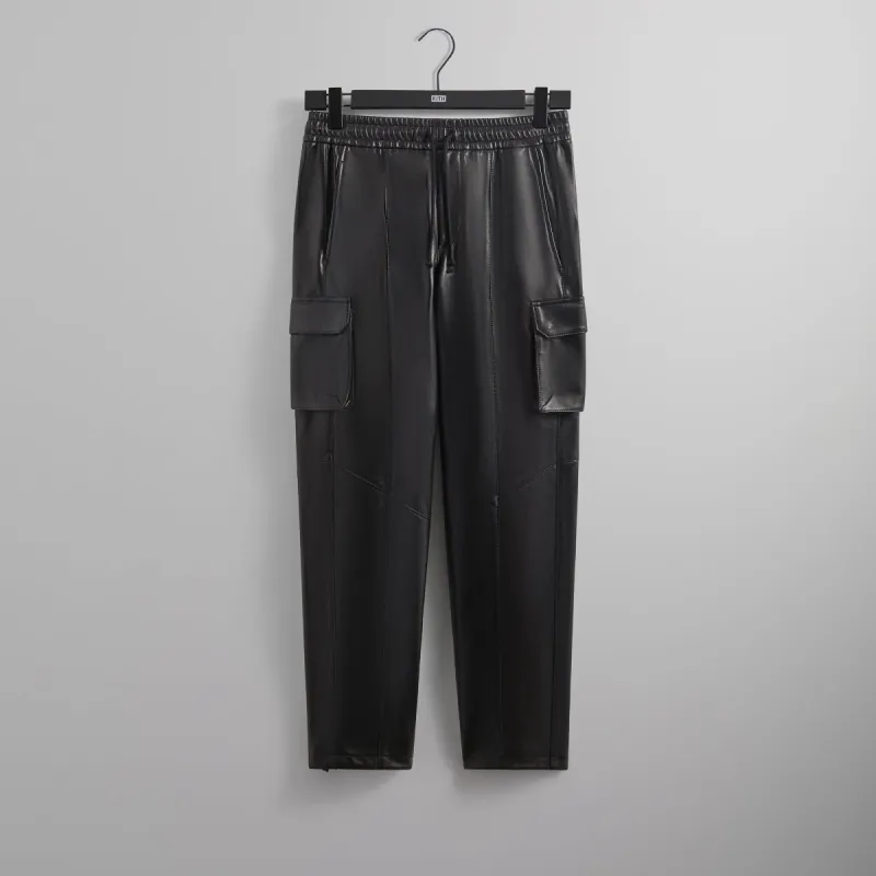 Kith Leather Sennet II Cargo Pant - Black PH | Parallel