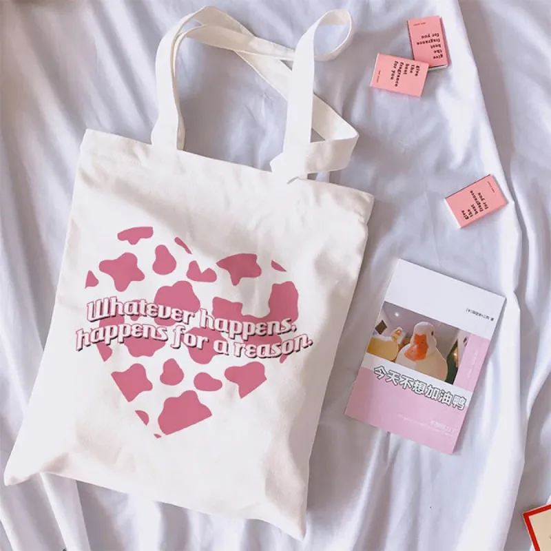 Korean Aesthetic Tote Bag sold by Streetwear Society