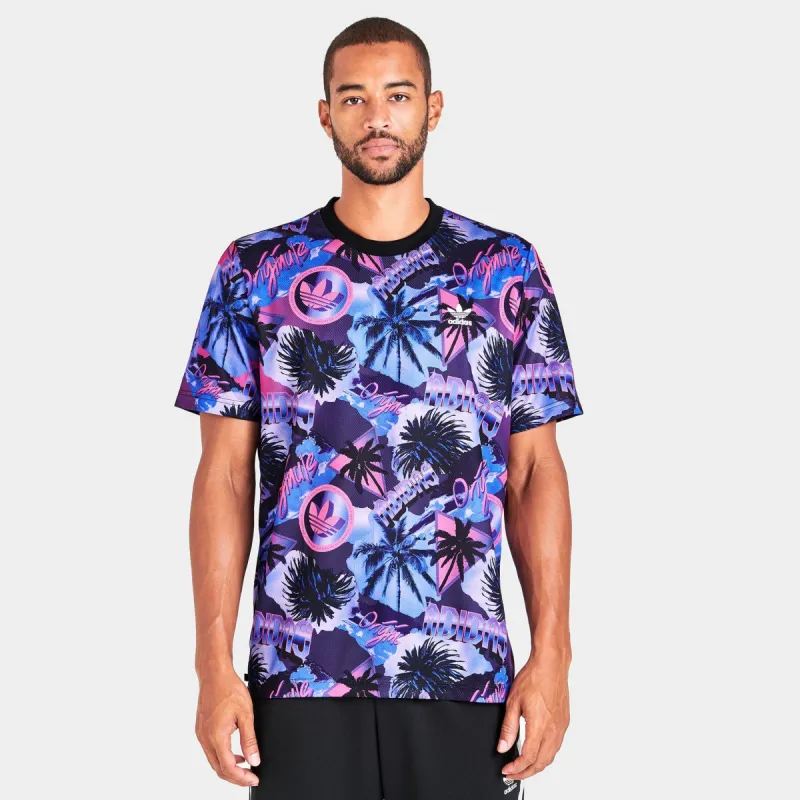 adidas Originals Allover Palm Graphic T-shirt / Multicolour sold by JD Sports
