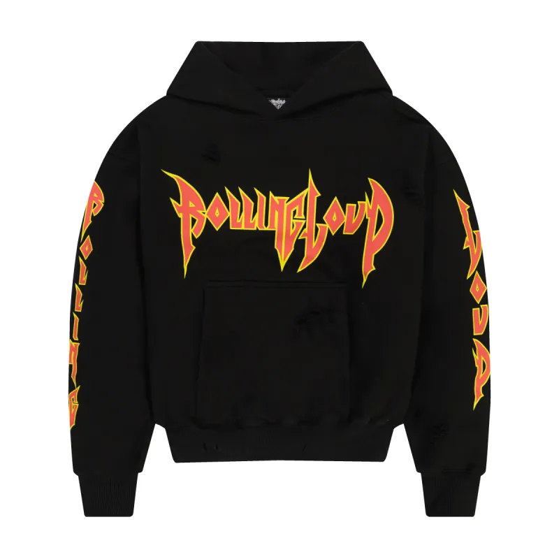 Double Layer Heavyweight Distressed Hoodie sold by Rolling Loud Merch