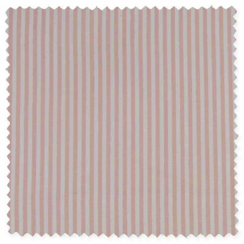 Salmon Pinpoint Bengal Stripe sold by Gitman Brothers