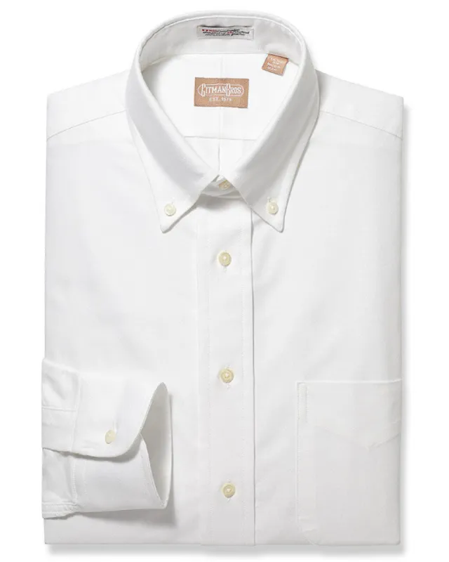 Button Down Oxford White - Classic sold by Gitman Brothers