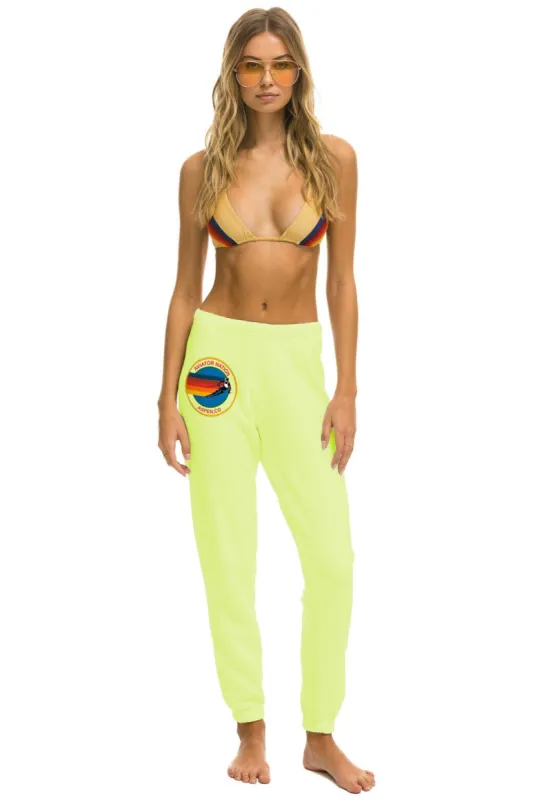 AVIATOR NATION ASPEN SWEATPANTS - NEON YELLOW sold by Aviator Nation