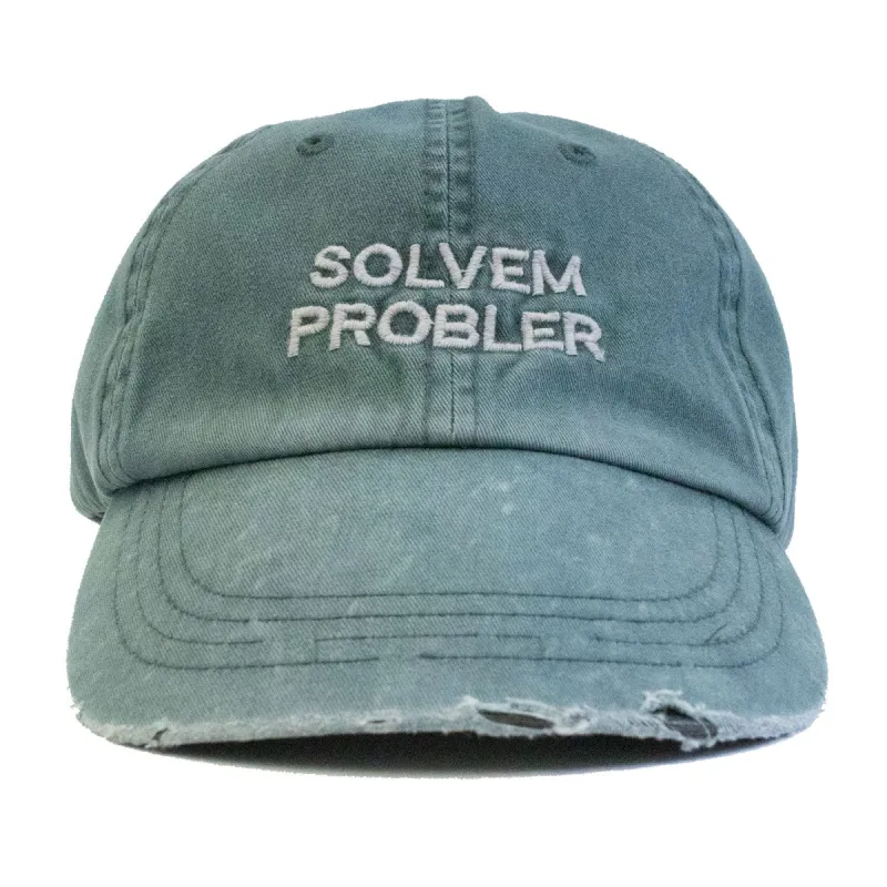 Solvem Probler 6 panel low profile embroidered Cap with distressed bill sold by Altru