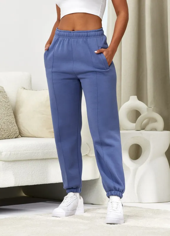 Gym King Powered By Belief Sweatpants - Blue Steel sold by The Gym King