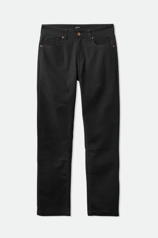 Builders 5-Pocket Stretch Pant - Black sold by Brixton