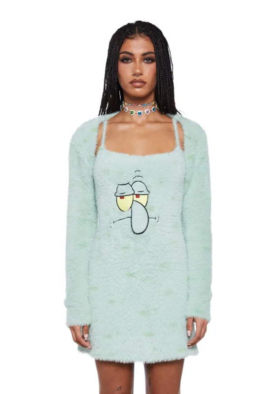 Squidward Soak Up My Love Dress And Shrug Set sold by Dolls Kill