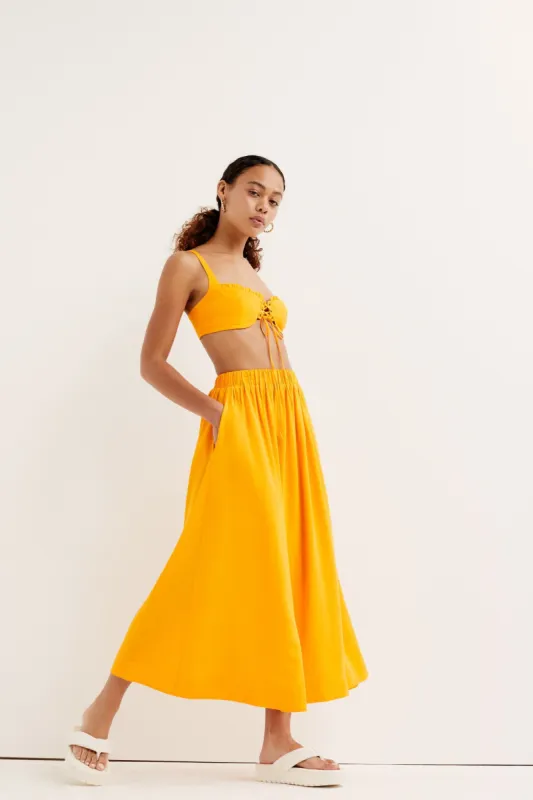 Clementine Midi Skirt sold by For Love And Lemons