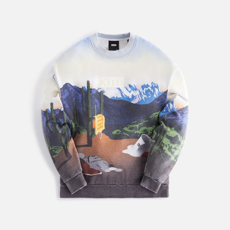KITH Treats Desert Sunrise Nelson クルーネック スウェット Kith Treats Desert Sunrise Nelson Crewneck - Helium | Parallel