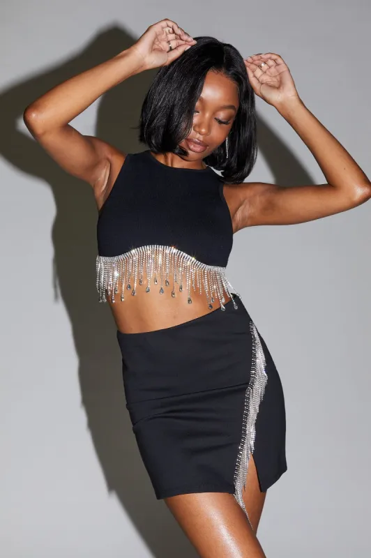 【美品】LEINWANDE Mixed Fringe Crop Top LEINWANDE Mixed Fringe Crop Top