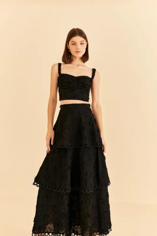 【美品】3D FLOWER LAYERED SKIRT セール】3D FLOWER LAYERED SKIRT（スカート）｜Ameri（アメリ