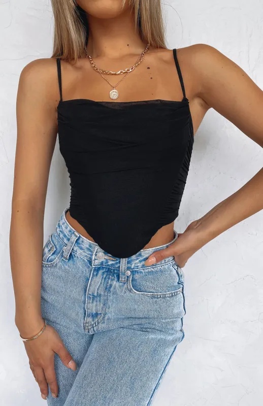 Out Of Focus Bustier Black | Parallel