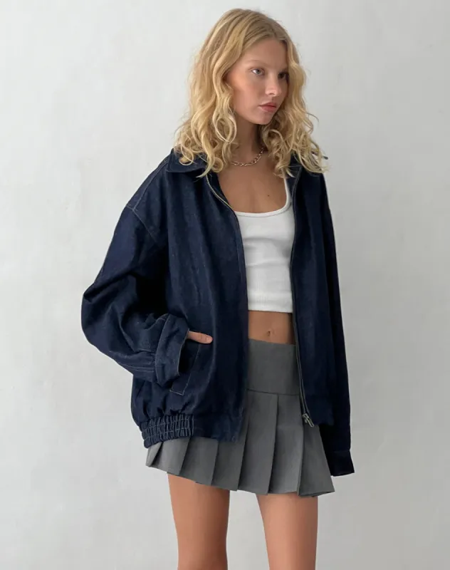 Cavita Jacket in Indigo Denim sold by Motel Rocks