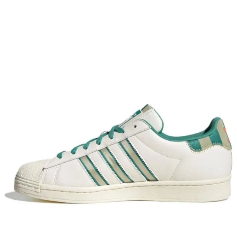 Adidas Originals Superstar Shoes 'Cream White Green Gold'  IE2931 sold by KicksCrew