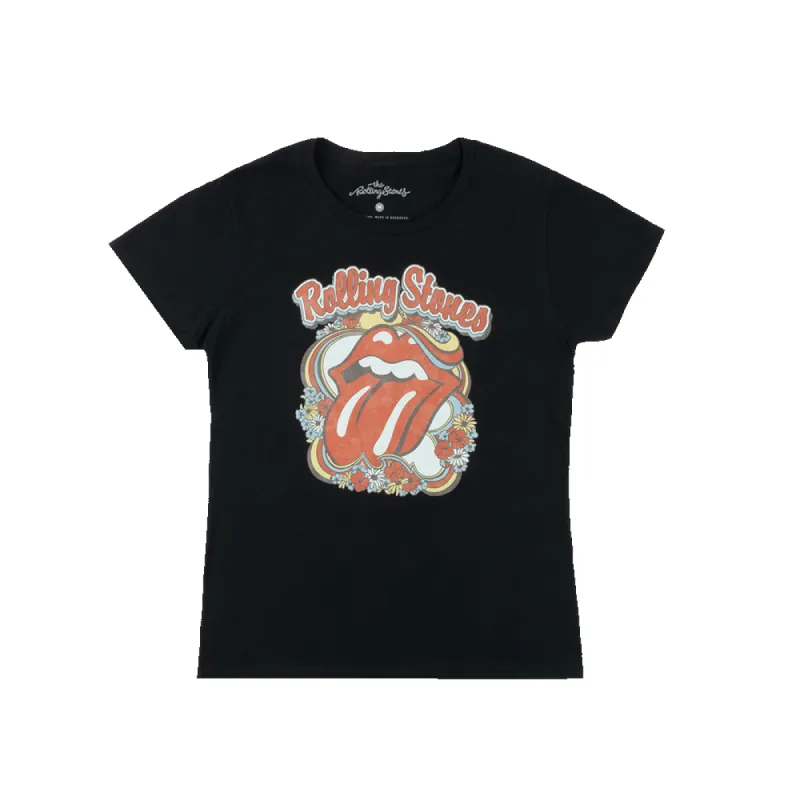 Flowers Tongue Women’s T-Shirt sold by the Rolling Stones
