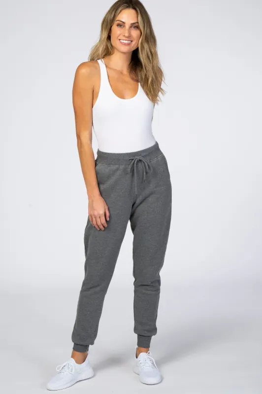 Grey Drawstring Sweatpants sold by Pinkblush