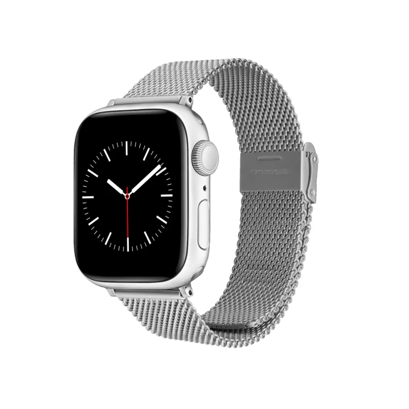 Smartwatch Sandblasted Mesh Strap Silver sold by Daniel Wellington