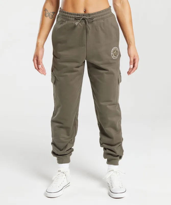 Gymshark Legacy Joggers - Camo Brown sold by Gymshark