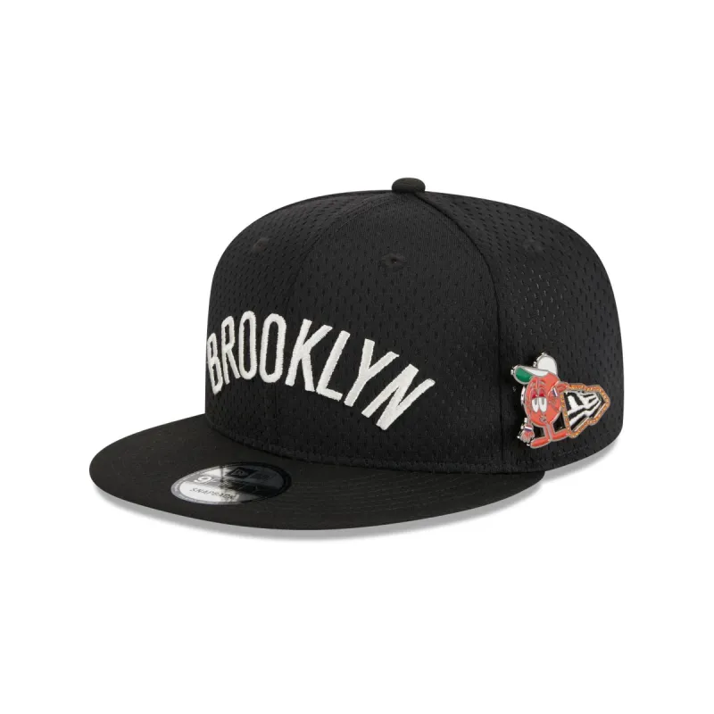 Brooklyn Nets Post-Up Pin 9FIFTY Snapback Hat sold by New Era