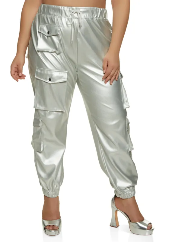 Plus Size Solid High Waist Cell Phone Pocket Leggings sold by Rainbow