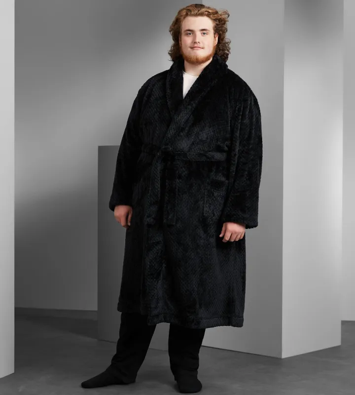 Tonal Plush Robe sold by Mr. Big and Tall