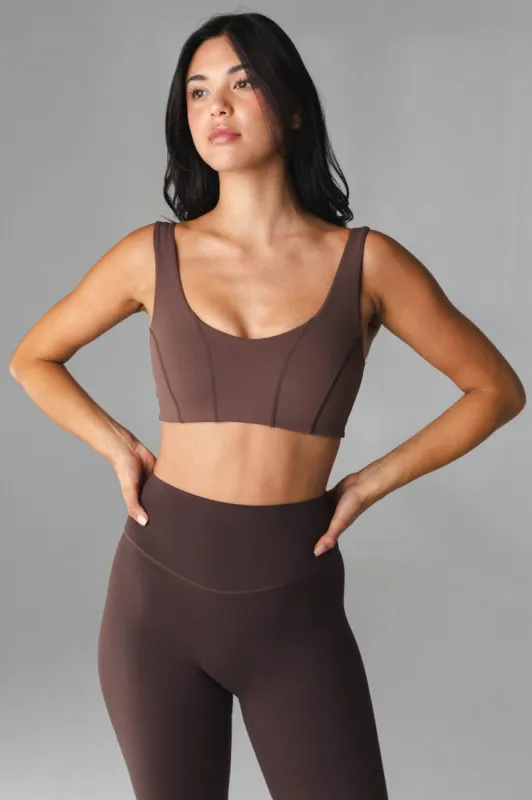 Cloud II™ Corset Bra - Cocoa Contrast sold by Balance Athletica