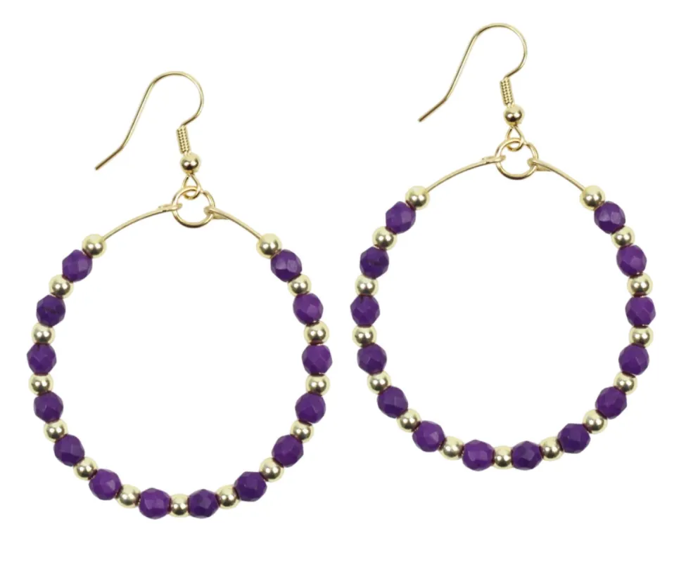 The Chloe Earring - Purple sold by Bourbon and Bowties