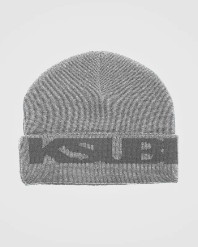 4 X 4 LOGO BEANIE LIGHT GREY | Parallel