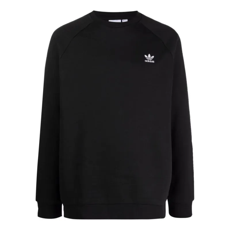 adidas originals Adicolor Essentials Trefoil Crewneck Sweatshirt 'Black' H34645 sold by KicksCrew