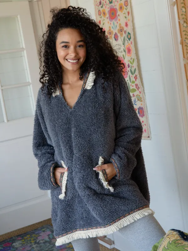 Oversized Blanket Hoodie - Charcoal sold by NATURAL LIFE