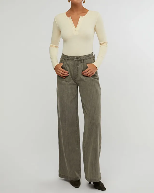 High Rise Pleated Wide Leg Pants sold by WeWoreWhat