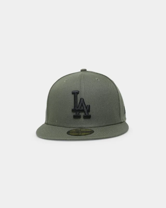 New Era Los Angeles Dodgers 'Olive Black' 59FIFTY Fitted New Olive sold by Culture Kings